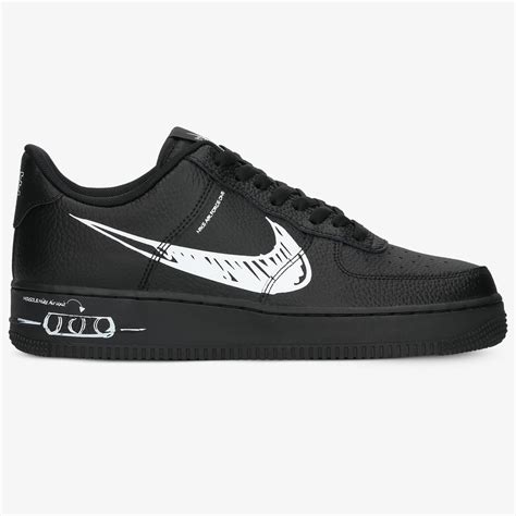 nike air force 1 schwarz nike zeichen